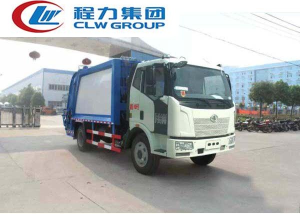  解放J6单桥【10-12立方】压缩式垃圾车