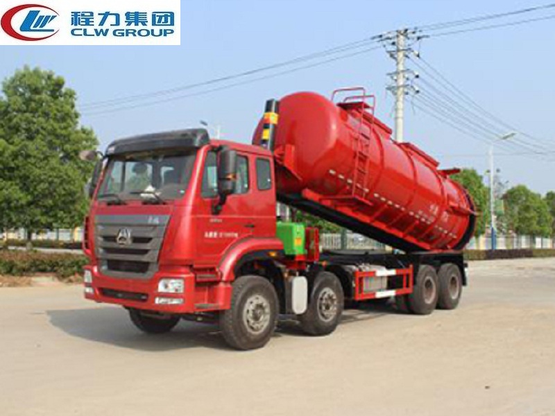 重汽豪翰前四后八【24立方】污泥自卸运输车