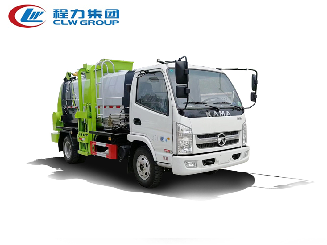 【国六】凯马蓝牌方罐【3立方】餐厨垃圾车