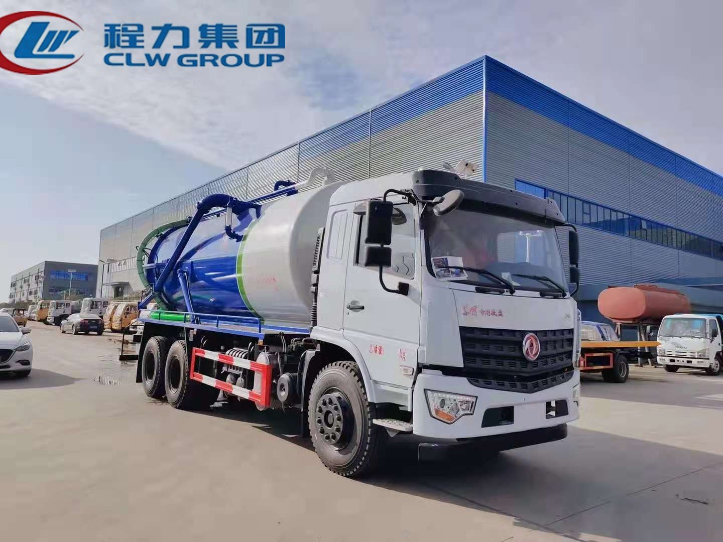 【国六】东风专底后双桥【18立方】吸污车