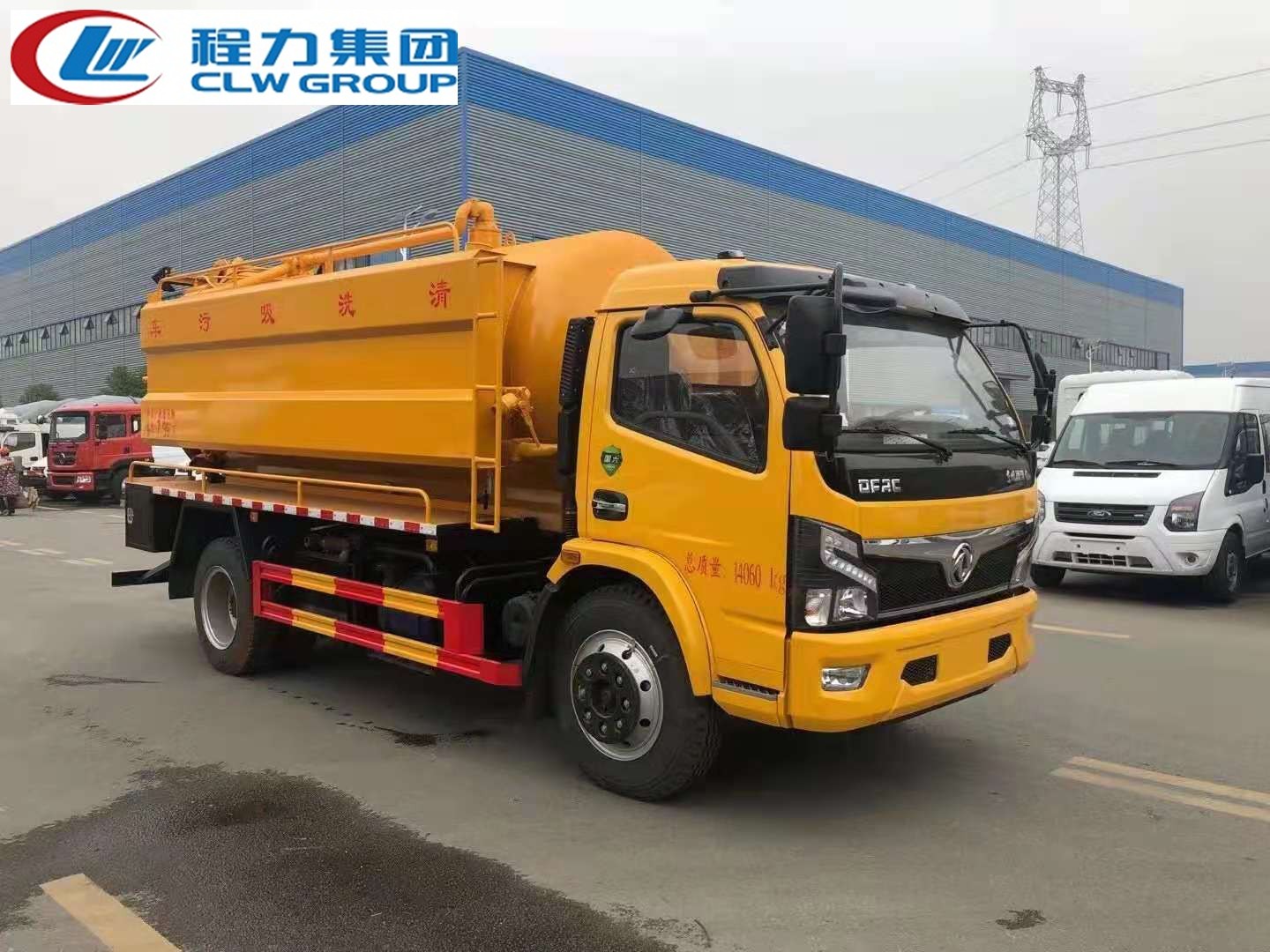 【国六】东风多利卡D8【清水3.7方 污水9方】清洗吸污车