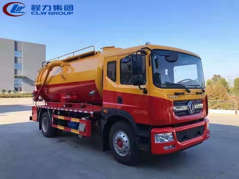 【国六】东风多利卡D9圆罐【清水4方 污水9方】清洗吸污车