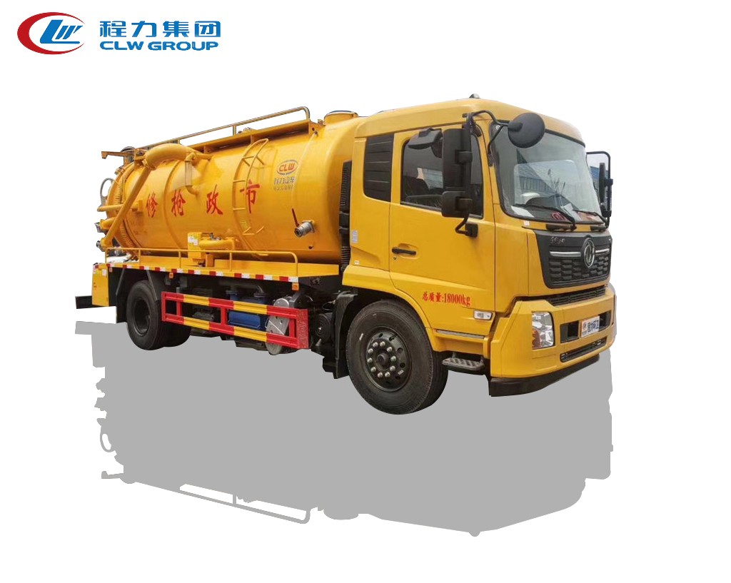【国六】东风天锦圆罐【清水4方 污水11方】清洗吸污车